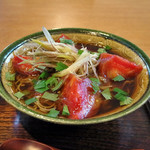 蕎麦 つづら - とまとの冷かけそば