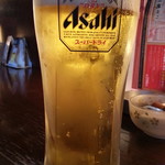 Tori Tetsu - ランチ限定の生ビールはスーパードライ通常490円が300円