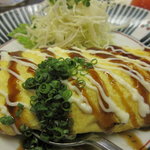 えいじ庵 - 牛すじこんにゃくオムレツ\680