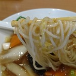 中国料理　福 - 五目つゆそば 麺アップ