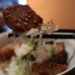 日本橋 製麺庵 なな蓮 - 炭火炙り焼豚ごはん350円