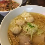 らぁ麺やまぐち 辣式 - エビワンタン塩ラーメン