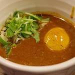 ベジポタつけ麺えん寺 - ベジポタ辛つけ麺、味玉入り