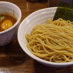 Bejipota Tsukemen Enji - ベジポタ辛つけ麺、味玉入り、大盛