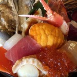 お食事酒処和 - うにの貝焼海鮮丼(H30.1.6)