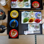 松楽 - 東通天然ヒラメ刺身重