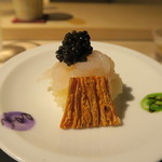 日本料理 みや  - 30年5月　富山白海老、キャビア　バチコ