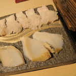 日本料理 みや  - 30年5月　淡路鱧、鮑　しゃぶしゃぶ　賀茂茄子、じゅんさい