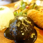 京都 れとろ洋食　LOCAVO - ワンプレートハンバーグ&クリームコロッケ