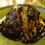 京都 れとろ洋食　LOCAVO - 黒デミソースのオムライス