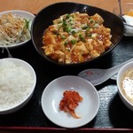 錦城 - 麻婆豆腐定食です