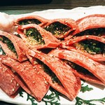 肉処 牛宿 - ネギタンサンド