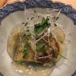 はらまさ - 鰻の白焼き・賀茂茄子　ジュレで