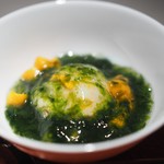 エクアトゥール - 蛤のムース　青のり　雲丹