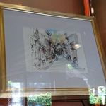 ステーキ・洋食のTANTO屋 - 店内の絵画　2018.5