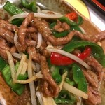 天府記 - 定食の青椒肉絲