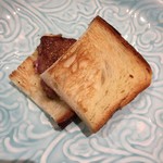 銀座 しのはら - フォアグラのサンドウィッチ