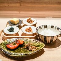 恵比寿 米ル - 土鍋ごはん、サーモンの木の芽焼き