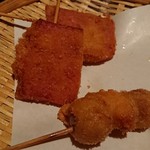 地産串あげ処　串兆 - ハムカツとうずらの卵