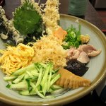 手打ちうどん みやこ - 冷やし和風スペシャルうどん