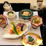 ぎをん 福志 - 5.八寸:料理名は本文参照('18.2月下旬)