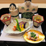 ぎをん 福志 - 5.八寸:料理名は本文参照('18.2月下旬)