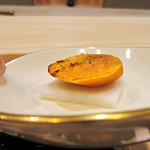 ぎをん 福志 - 6.肴:炙りカラスミ('18.2月下旬)