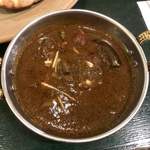 カイバル - 本日のカレー(辛口 マトンと茄子のカレー)850円+チーズクルチャ100円