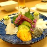 日本料理 たぐち - お刺身綺麗な盛り付け♪