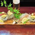 酒肴商店 アジト - お造り3人前