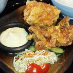 うどん万福 - 鶏から定食