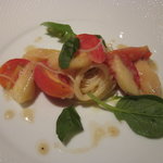 イタリアン Bye Bye Blue - 桃とフルーツトマトの冷たいカッペリーニ（2011/7/10）