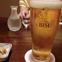 鰻 十和田 - 生ビールはおいしいです。エビス