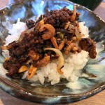 麺屋 椿丸 - 限定 汁なし坦々麺食べた後は当然こーなる