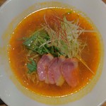 Takumino - 合鴨と南部曲り葱の醤油拉麺￥７９０（ランパス）