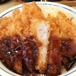 かつや - ソースカツ丼のアップ