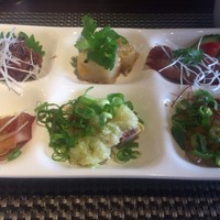 施家菜 - 前菜盛り合わせ(イベリコ豚豚トロ焼豚、イベリコ豚ロース焼豚、蒸し鶏、海月、スペアリブ、大根餅XO醬炒め)