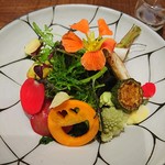 傳 - (2018年5月　訪問)定番サラダ。