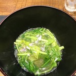 傳 - (2018年5月　訪問)山菜の椀もの。身体が元気になる美味しさです。