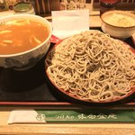 味奈登庵 - カレー南蛮そば 大盛り 別盛り＋揚げ玉！