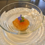 アキヒサ ハンダ - 瀬棚産本マスのリエット　コンソメジュレ