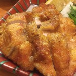 かつぎや - 錦爽どりのパリパリ揚げ　鶏はひらがなでした　低温でじっくり揚げて最後に高温でサッと二度揚げします　やばい美味しさです