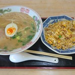 宇野港ラーメン - チャーハンセット