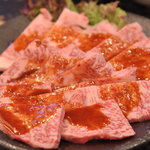 Shichirin Yakiniku Sumiya - ロース(1260円)