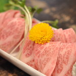 七輪焼肉 炭や - 牛刺(1050円)