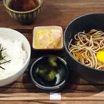 86290431 - 山芋の多い料理店 ＠西葛西 ランチ 冷たいぶっかけ山芋そばとちびとろろめし 税込680円