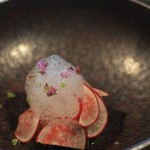 modest - お魚の前菜　カツオとミョウガ