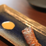 modest - アミューズの羊とクミンの春巻き