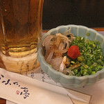 とらふぐ亭 - ビールと付き出し
