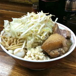 ラーメン二郎 - ミニ（野菜・ニンニク￥650）2011/7/12